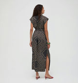 The Dris Dress - Carnaby Scarf Black