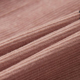 Mushroom Corduroy Long Sleeve Collared Dress