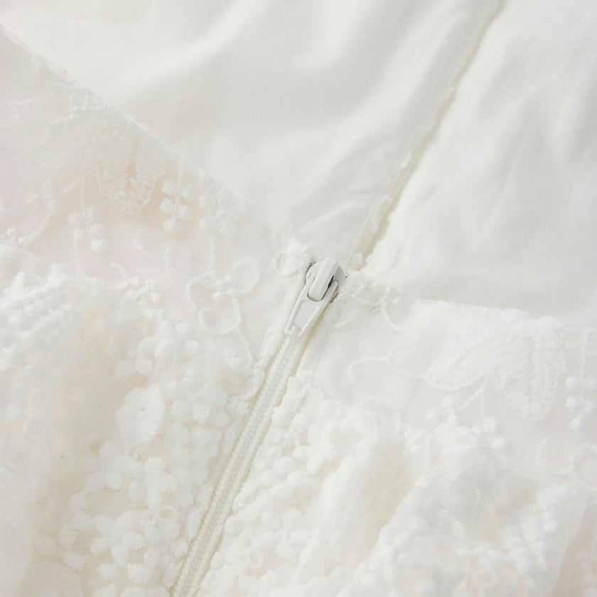 Paloma Lace Frill Maxi Dress
