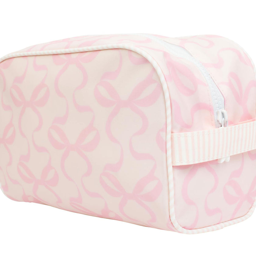 The Dopp Kit in Bows on Pink