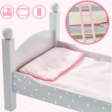 Olivia's Little World 18" Doll Wooden Convertible Bunk Bed