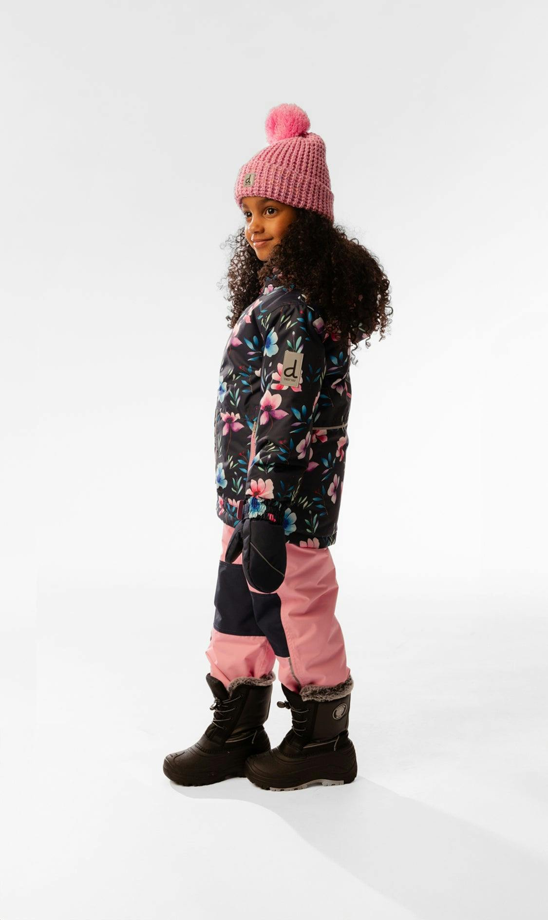 Light Weight Two Piece Chill Snowsuit Blue Floral Print