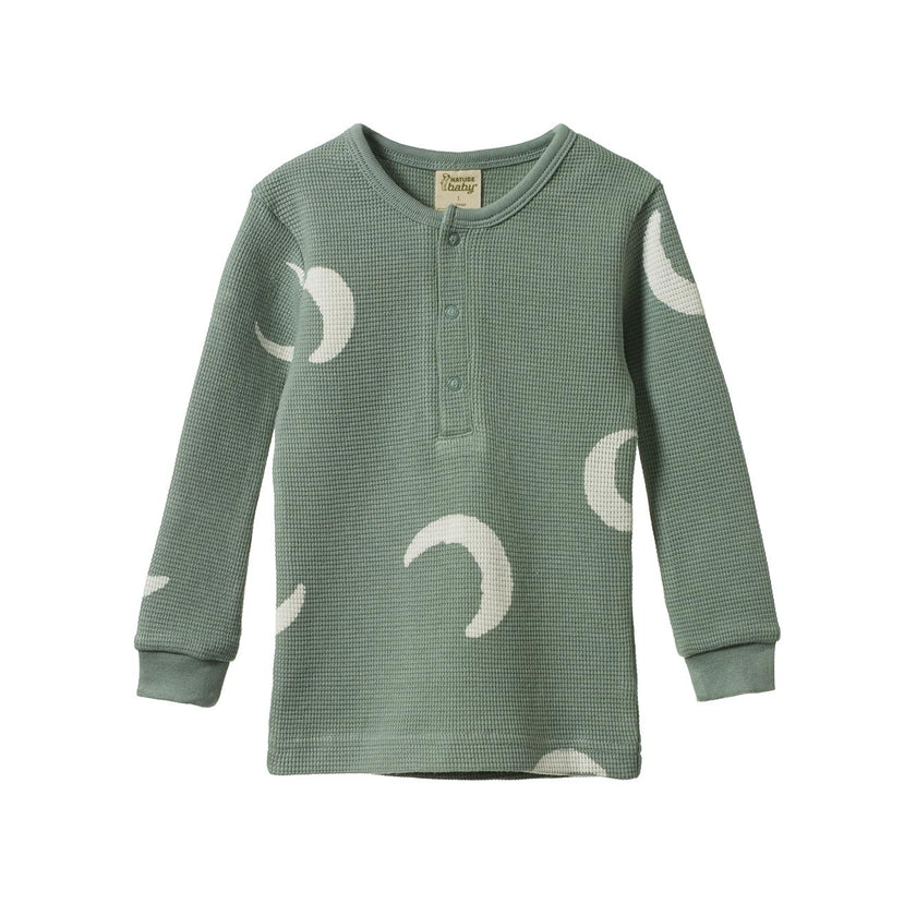 2Pc Long Sleeve Waffle Pyjamas