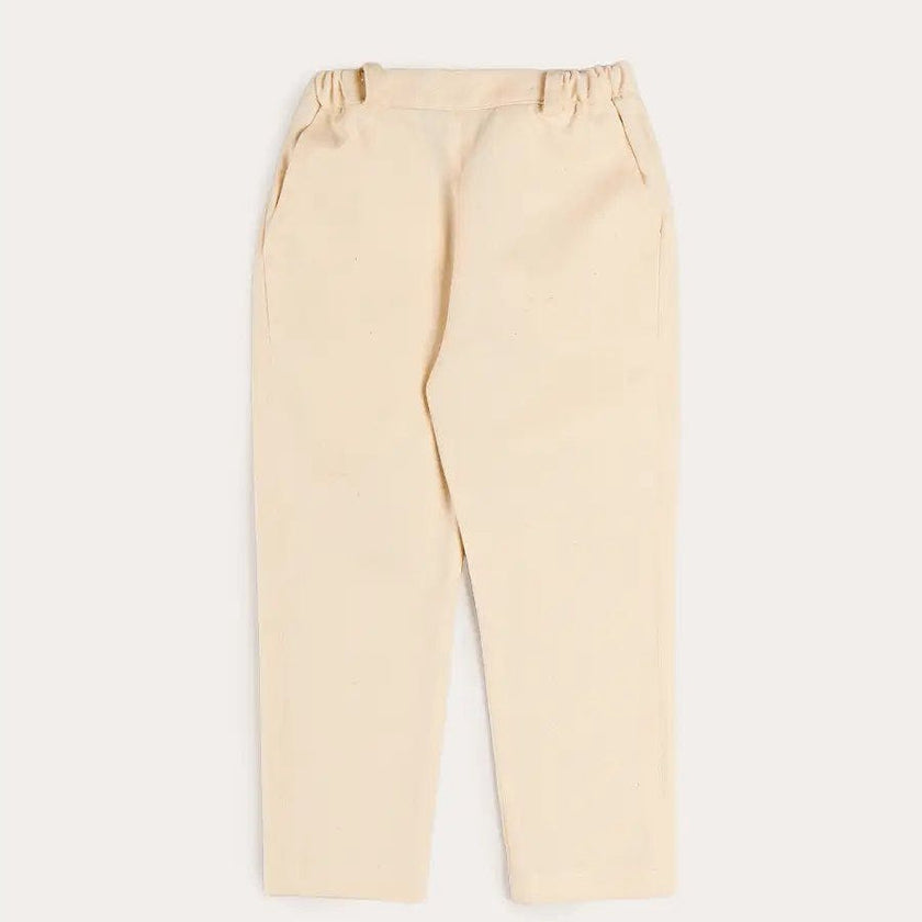 Elasticated Waist Trousers in Cream (18mths-5yrs)
