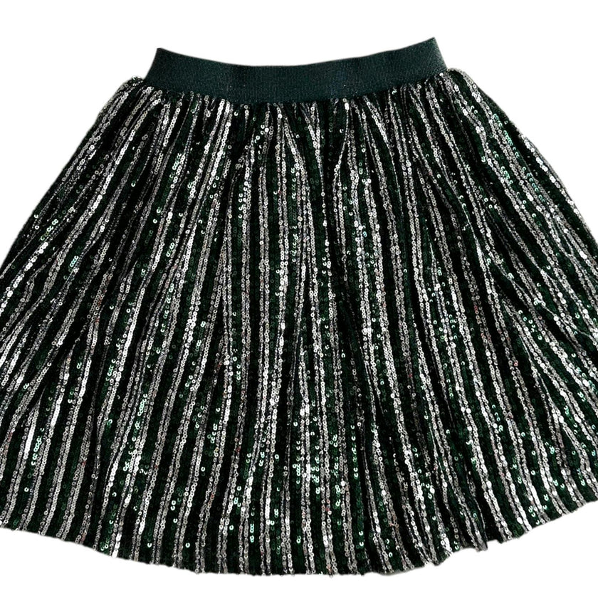 Candy Cane Sequin Striped Skirt