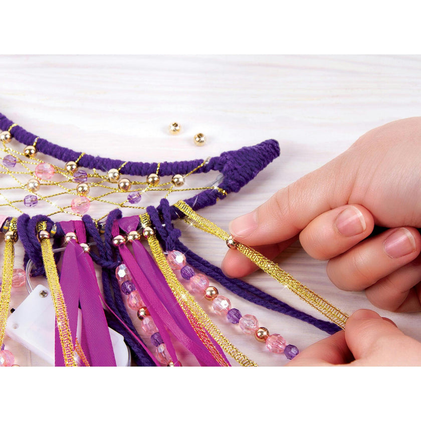 DIY Lunar Dream Catcher With Lights