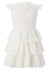 Alisha Frill Embroidery Mini Dress