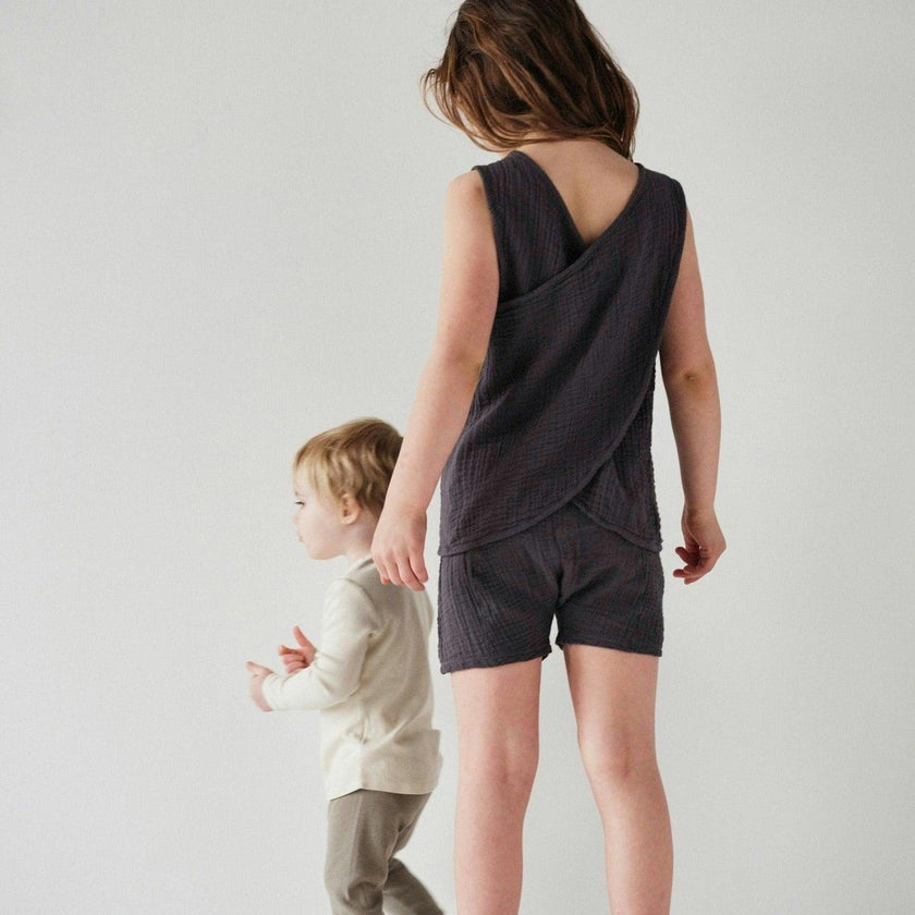 Kids Gauze Oversized Short