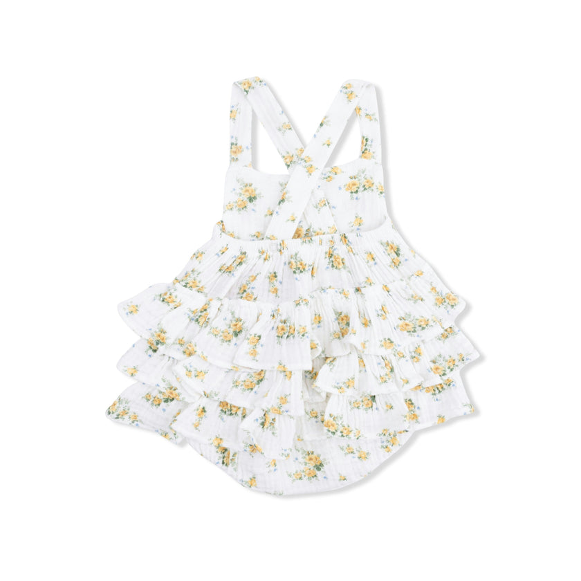 Sunshine Roses - Ruffle Sunsuit