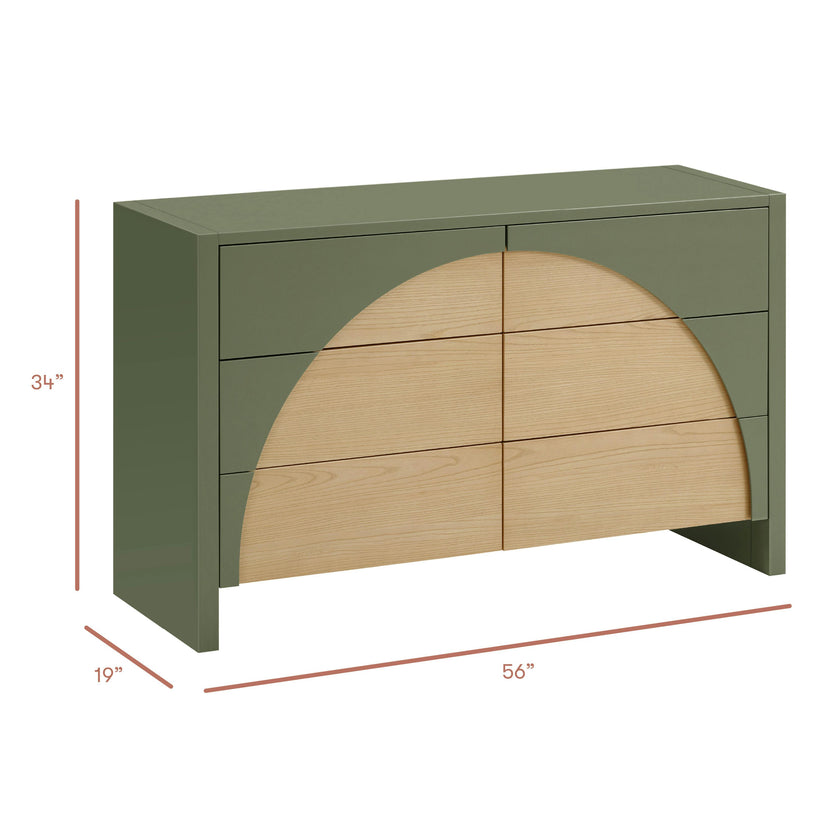 Moab 6-Drawer Wide Assembled Dresser (56")