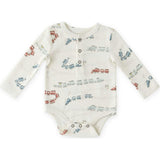 Henley One-Piece, White
