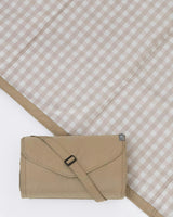 Outdoor Blanket - Beige Buffalo Check