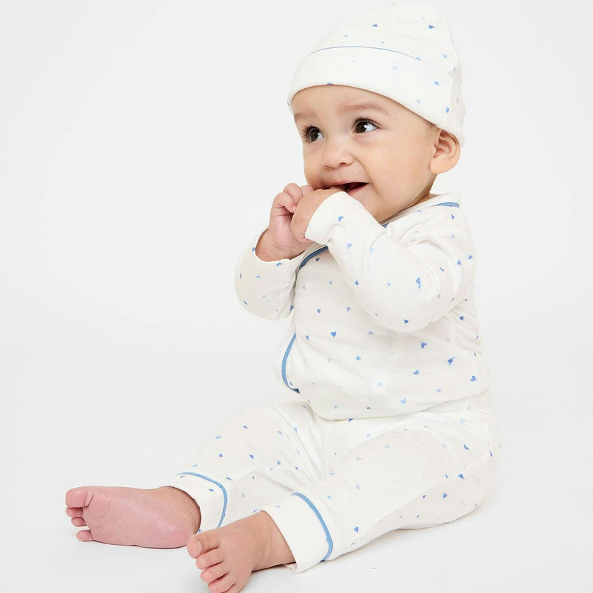 Andy Baby Legging, Blue Hearts