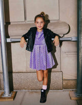 Lavender Sky Velour Dress