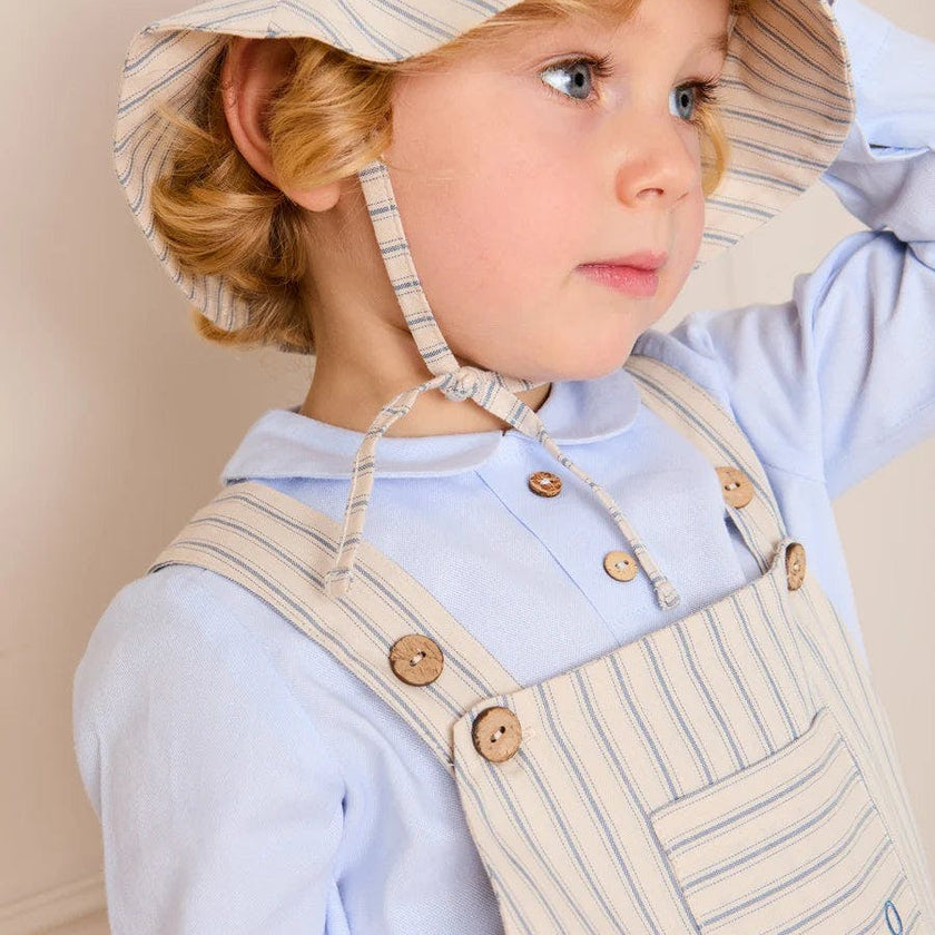 Blue Peter Pan Collar Shirt With Front Pleat (12mths-3yrs)