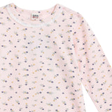 Pink Floral Cotton Pajama Set