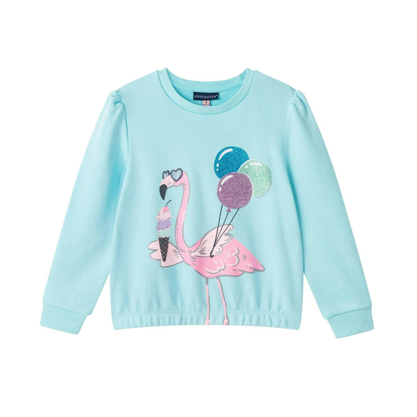Sweatshirt & Dress Set | Flamingo & Balloons