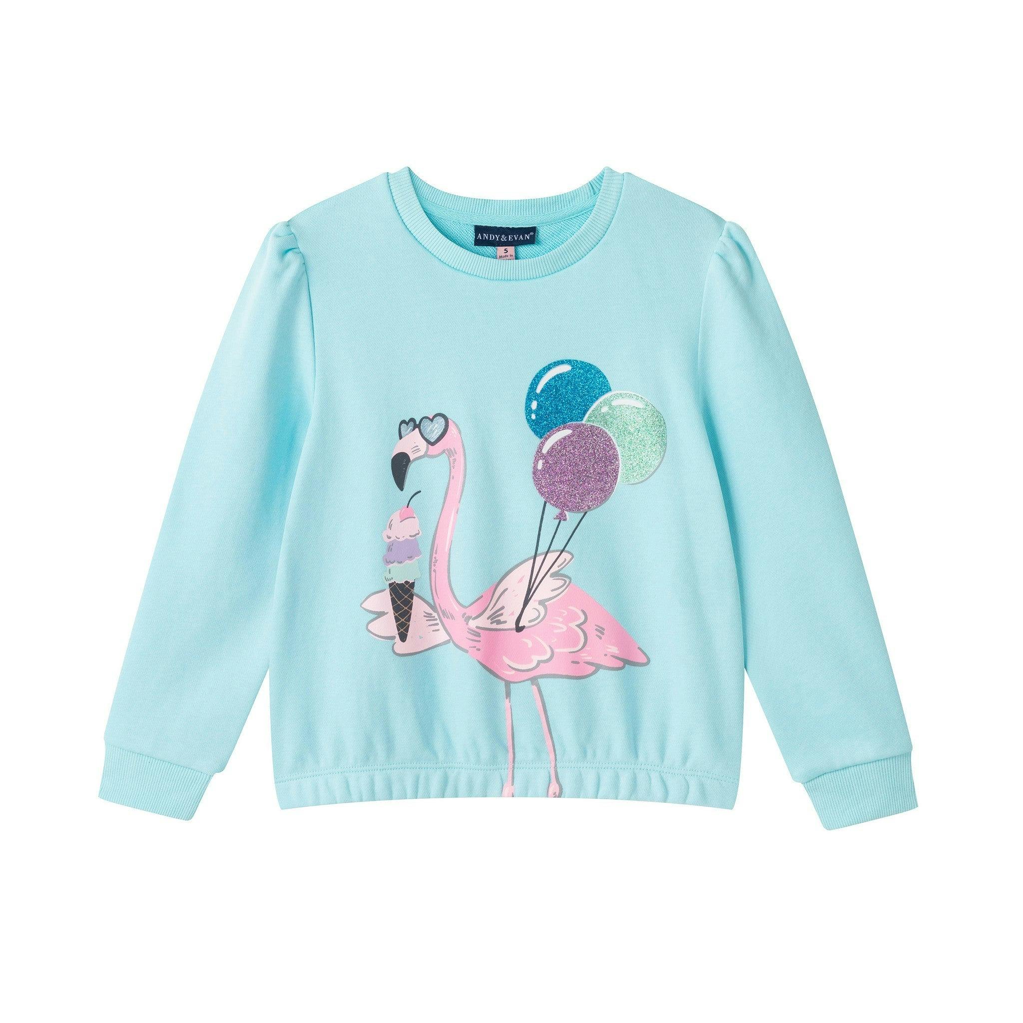 Sweatshirt & Dress Set | Flamingo & Balloons
