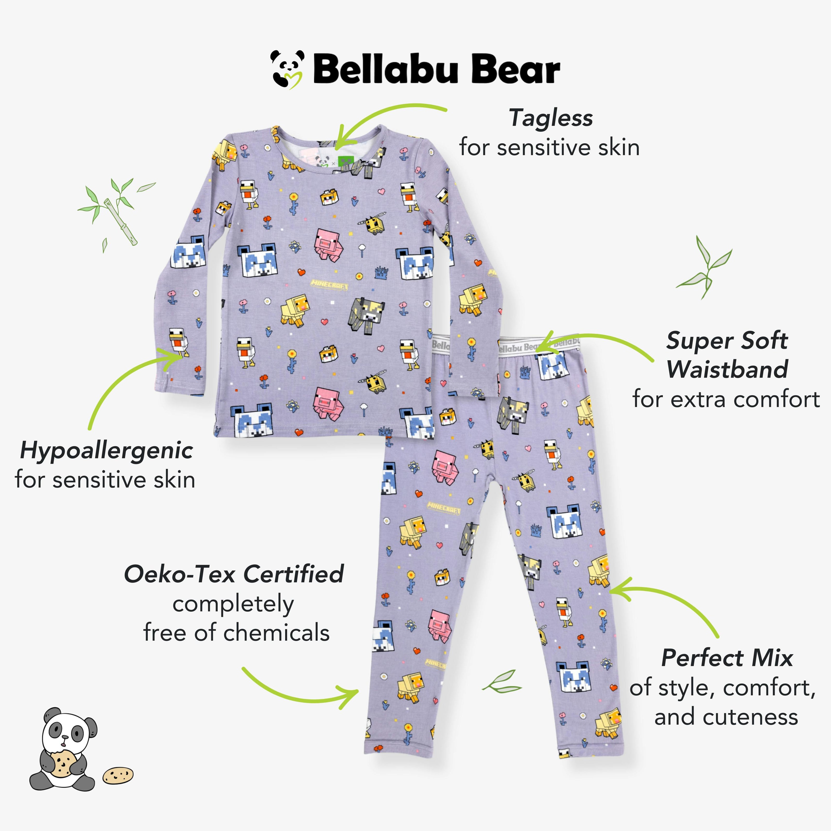 Minecraft Pixel Pals Kids Pajamas