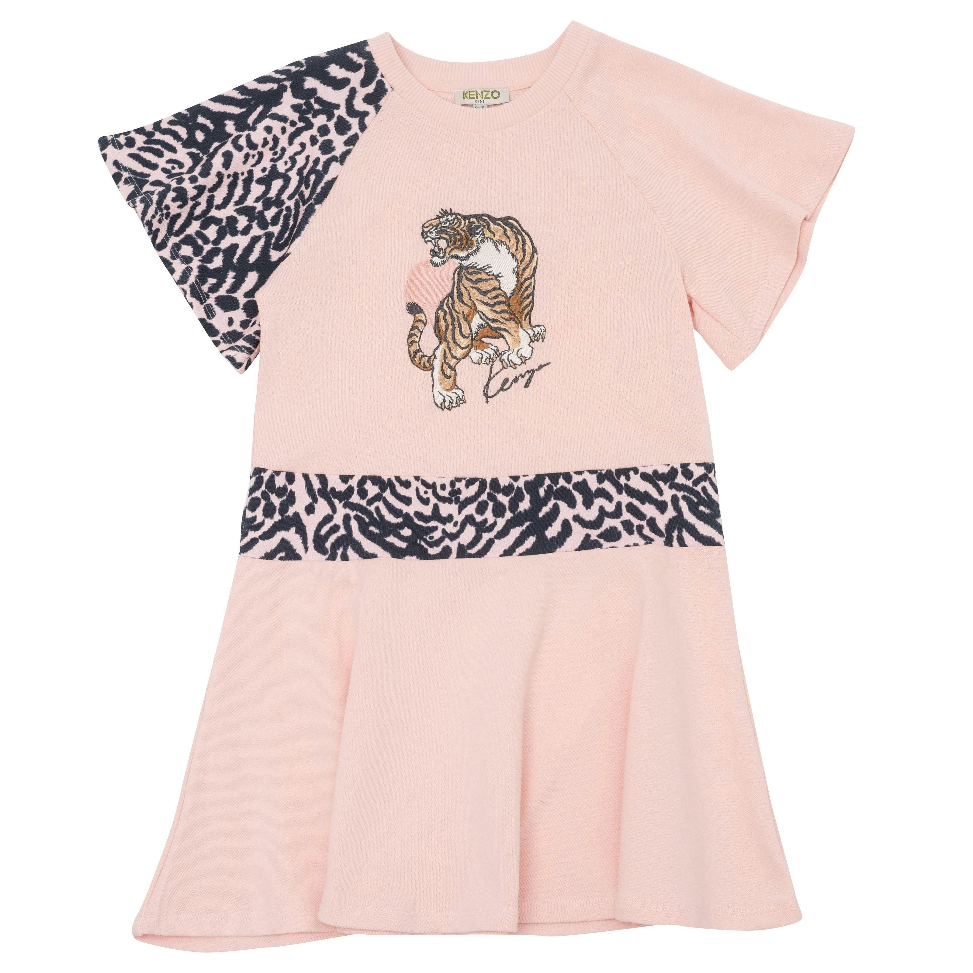 Pink Tiger Print Dress