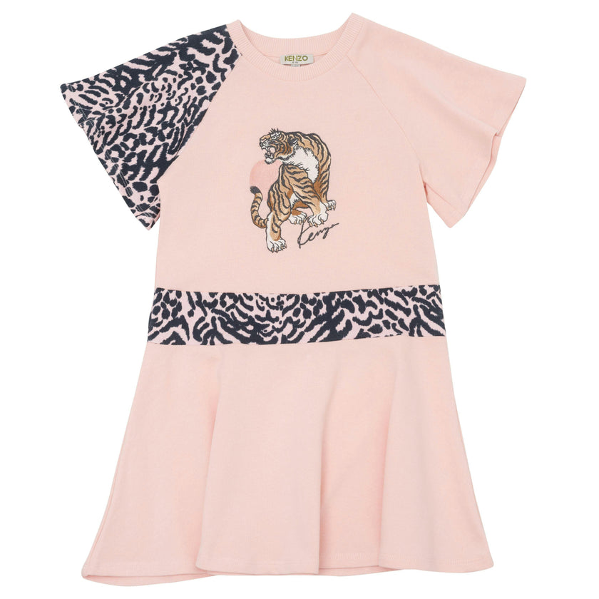 Pink Tiger Print Dress