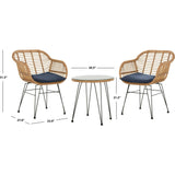 Alton 3-Piece Rattan Outdoor Lounge Set