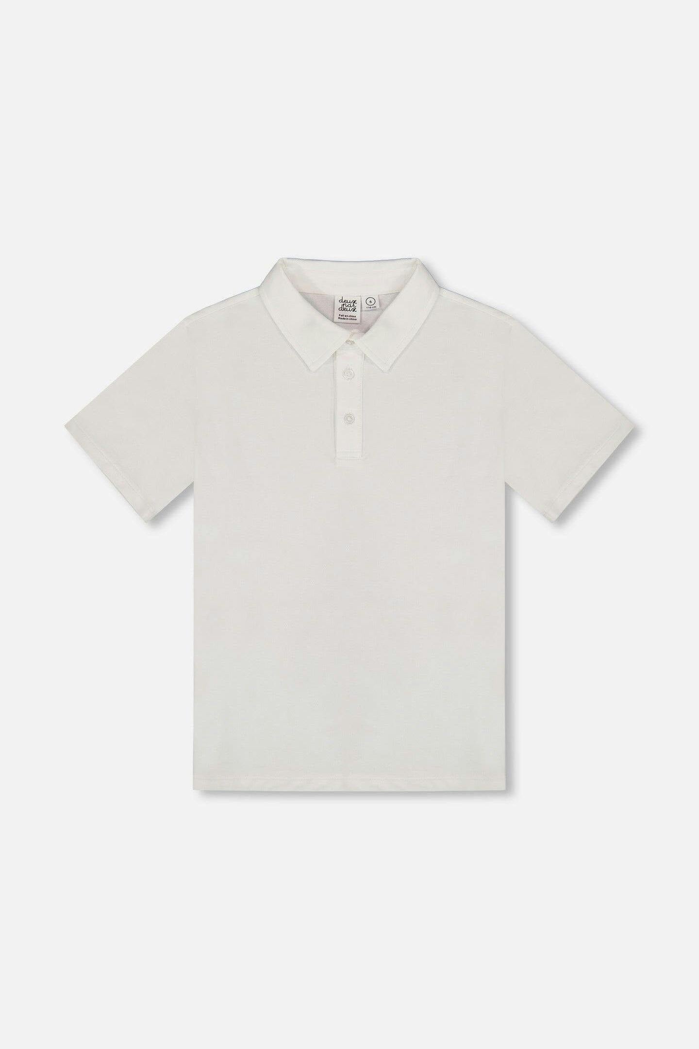 Short Sleeve Polo Shirt White