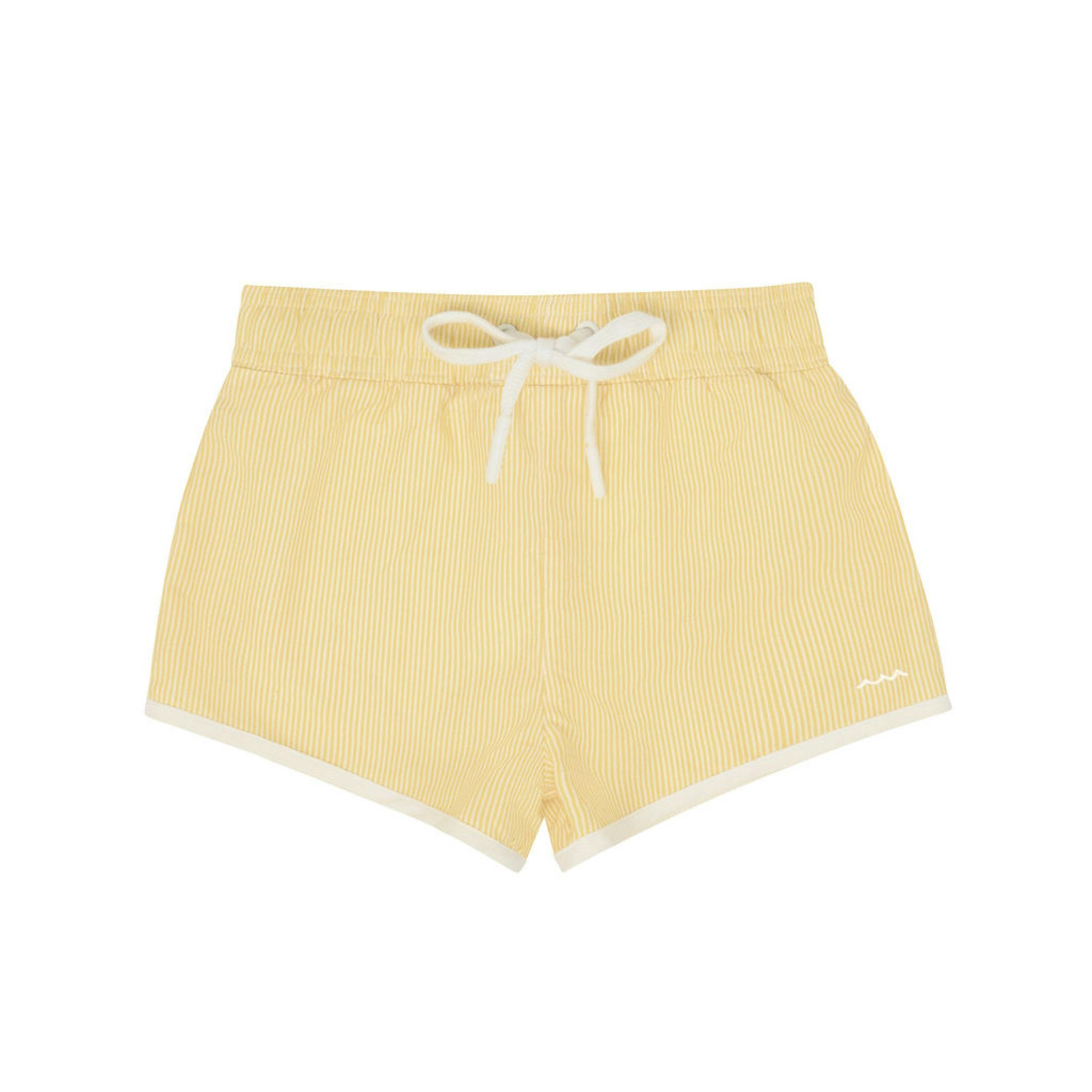boys buttercream stripe boardie