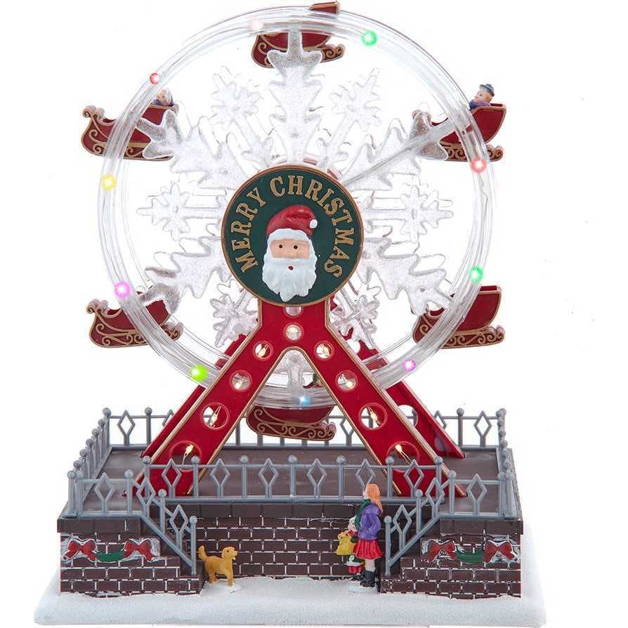 Battery Operated Musical Animated Santa Ferris Wheel