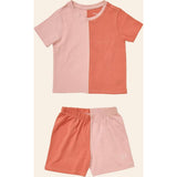 Colorblocked T-shirt Set