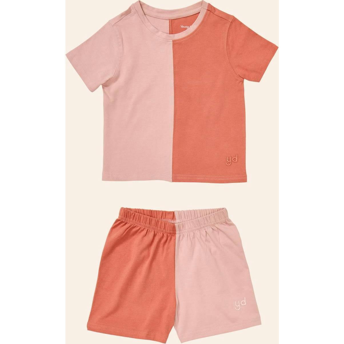 Colorblocked T-shirt Set