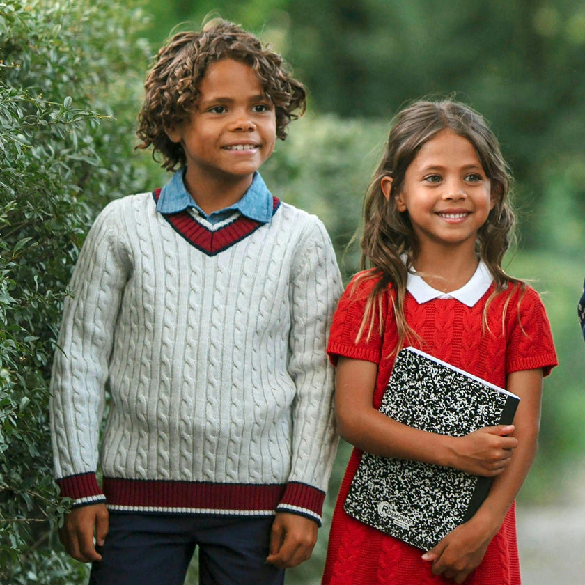 Organic V-Neck Cricket Sweater