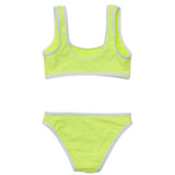 UPF50+ Contrast Piped Sleeveless Crop Bikini