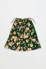 CRETONA QUILTED SKIRT GREEN