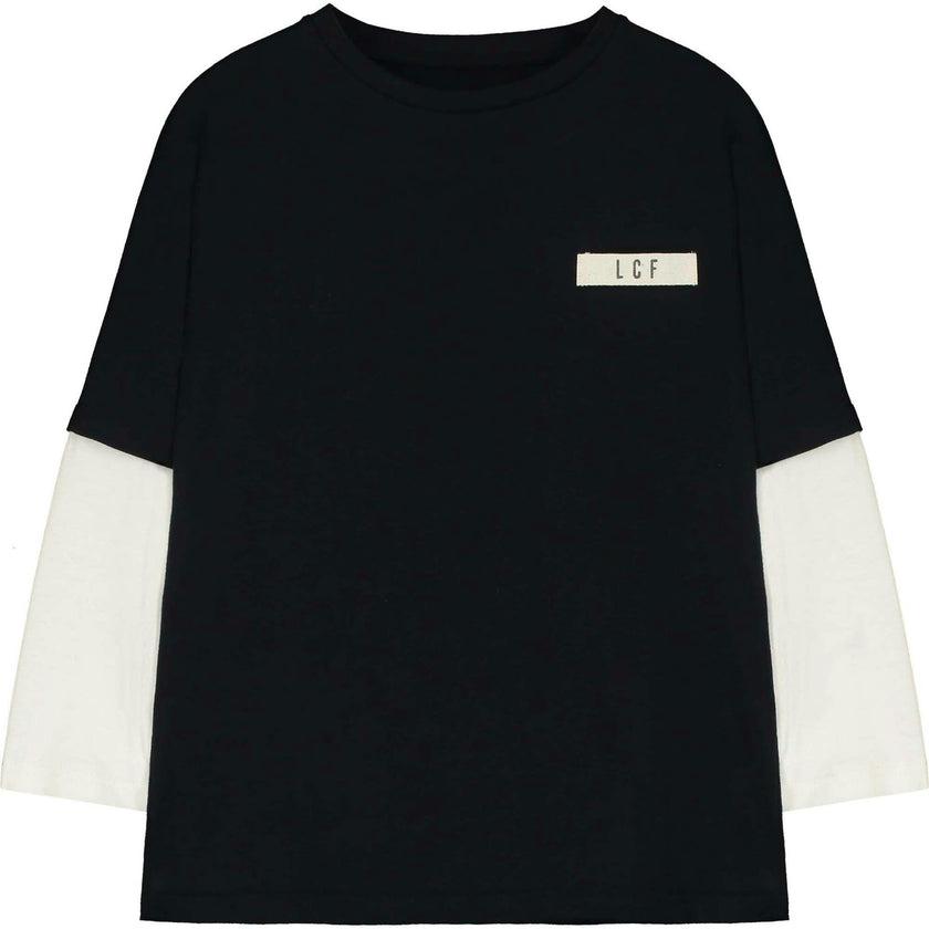 Soft T-shirt Black & Cream