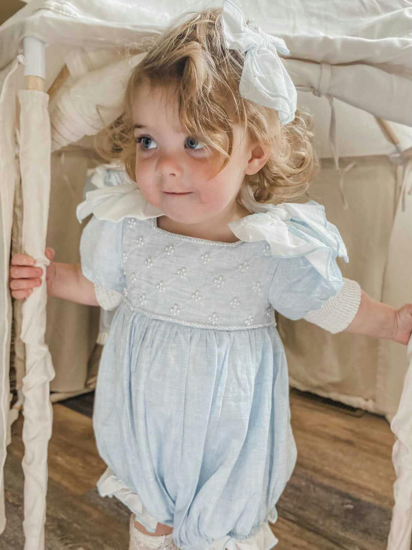 Charlotte Baby Blue Romper