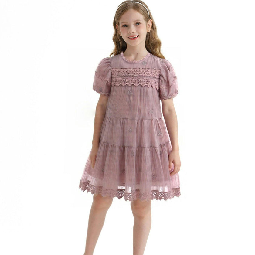 Pink Lace Lined Bailey Dress