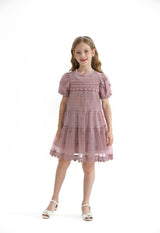 Pink Lace Lined Bailey Dress