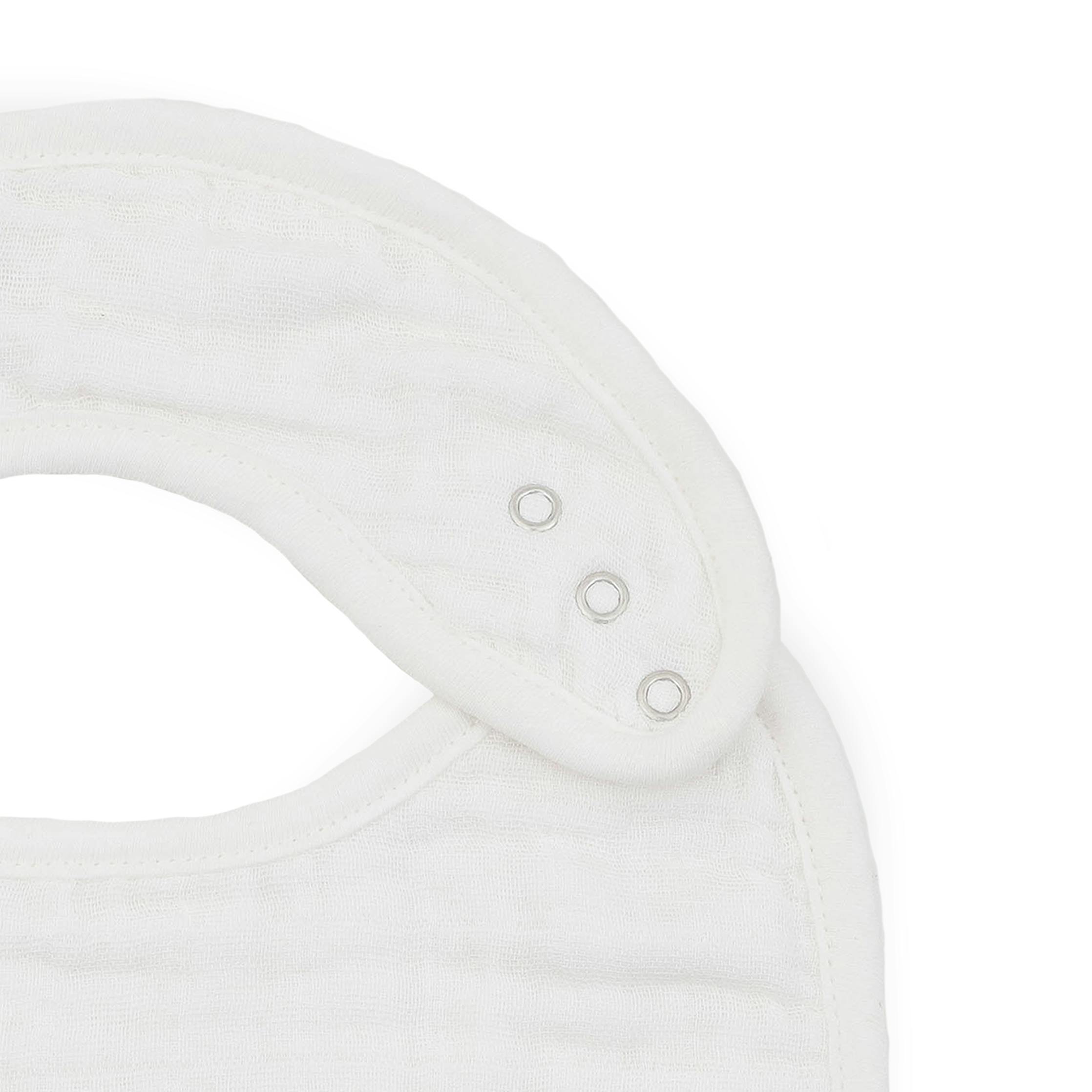Organic Cotton Muslin Classic Bib 3 Pack - White Sage