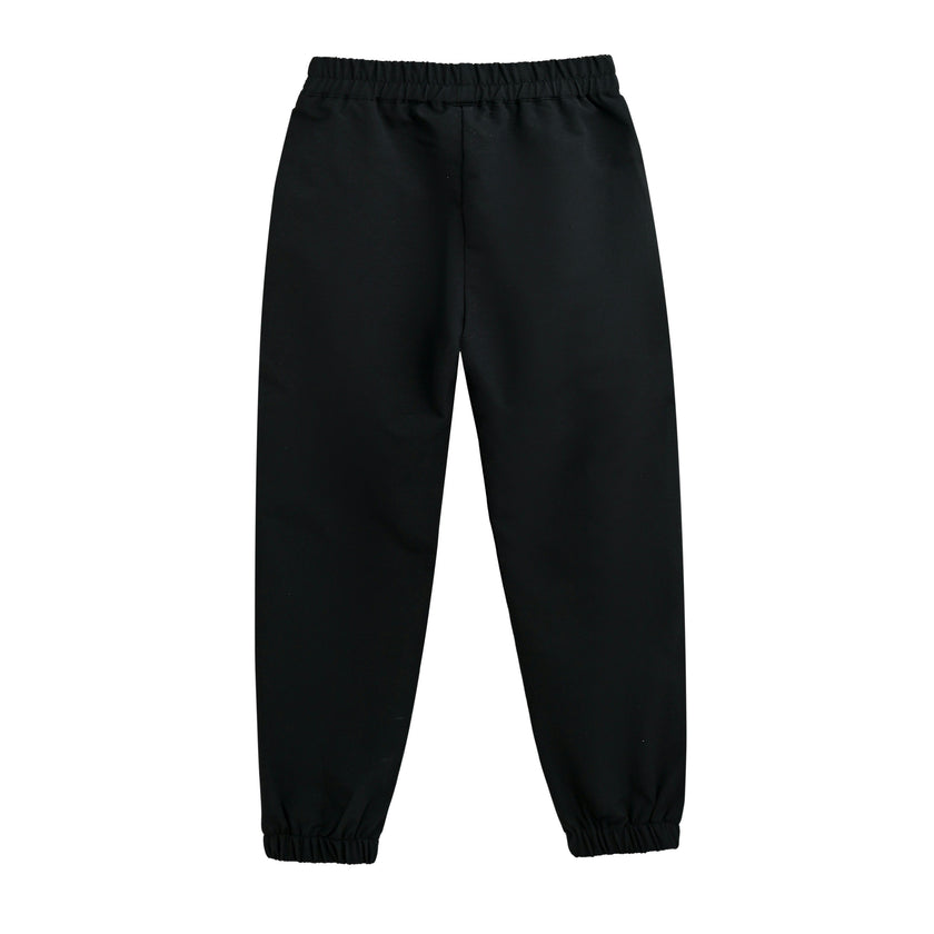 Black Sweatpants with Logo Detail