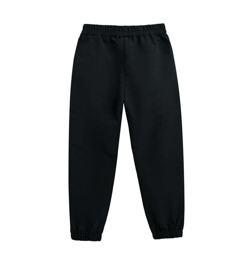 Black Sweatpants with Logo Detail