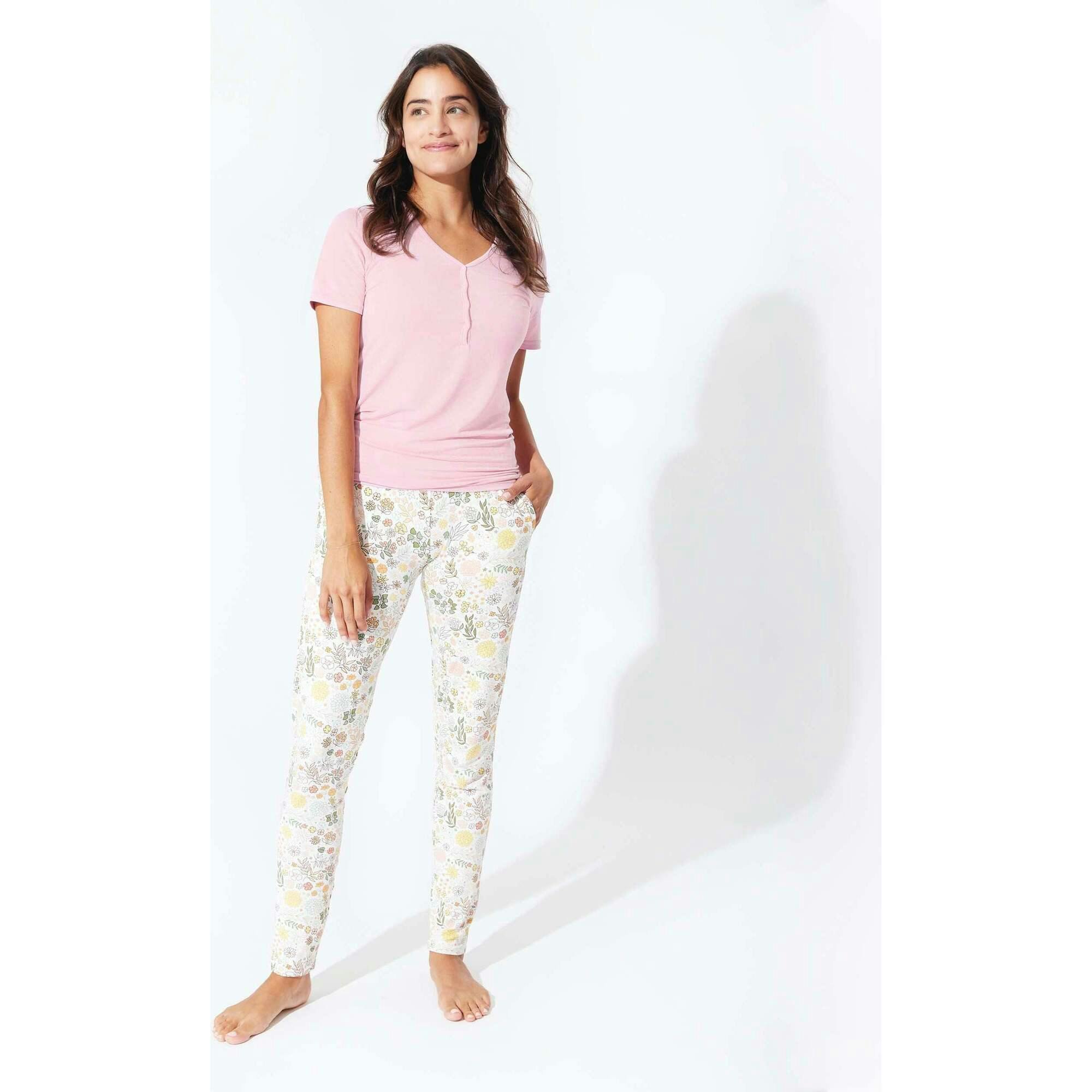 Fall Floral Bamboo Women's Pajama Set