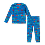 Boys (2-4) Velour Pajama Set | Holiday Express - Blue