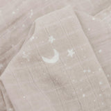 Organic Cotton Muslin Swaddle Blanket - Moon Dust