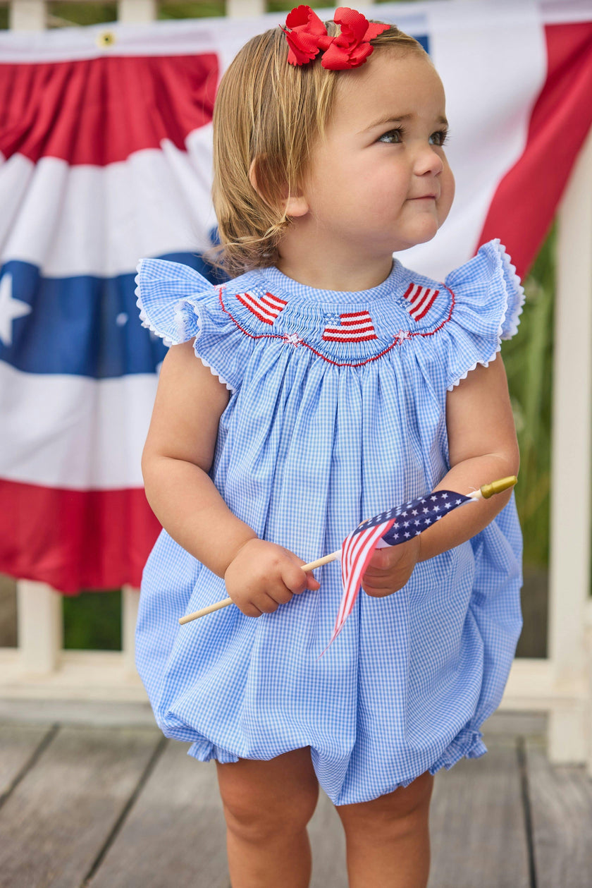 Smocked Bishop Bubble - Flags
