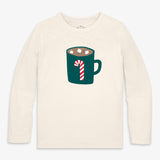 Kids long sleeve hot cocoa tee
