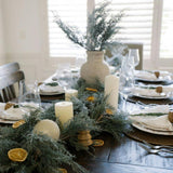 9' Flocked Cedar Garland
