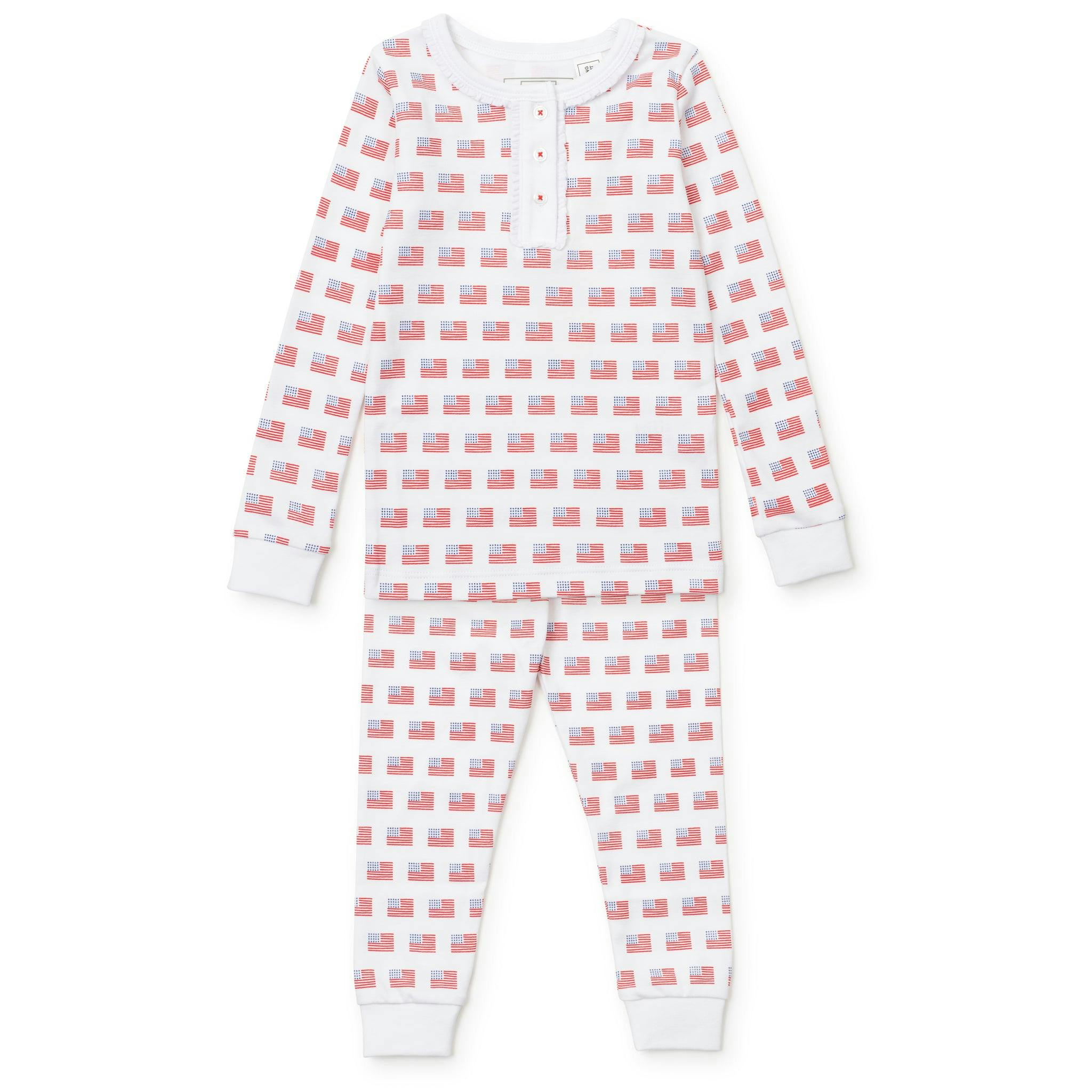 Alden Girls' Pajama Pant Set - American Flag