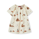 Sandcastle Organic Cotton Dress & Bloomer Set