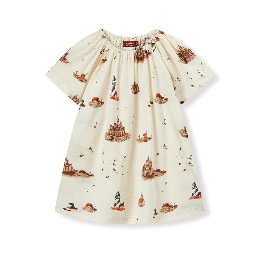 Sandcastle Organic Cotton Dress & Bloomer Set